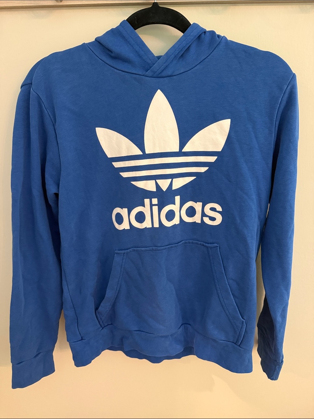 adidas Royal Blue Trefoil Pullover Hoodie